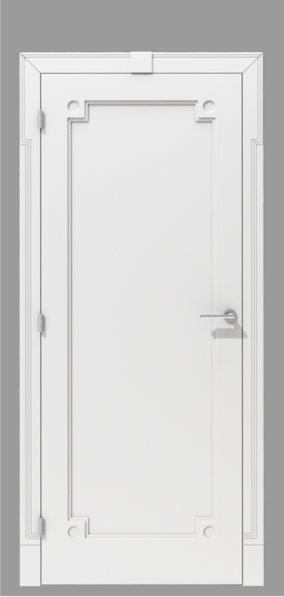 Klasyczne drzwi wewnętrzne z dekoracyjnym detalem  – model K09