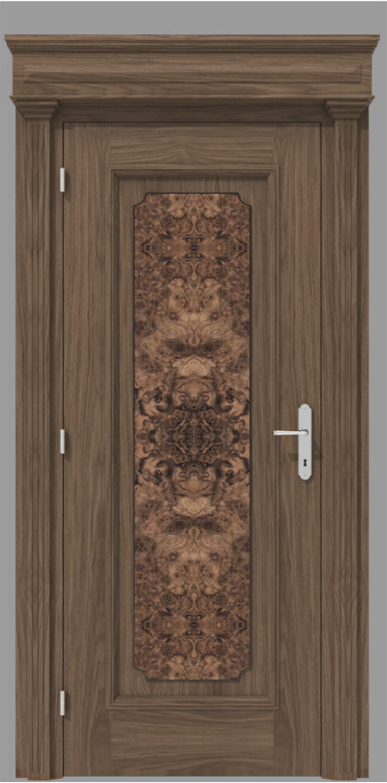 Klasyczne drzwi wewnętrzne z fornirem czeczotowym – model K13