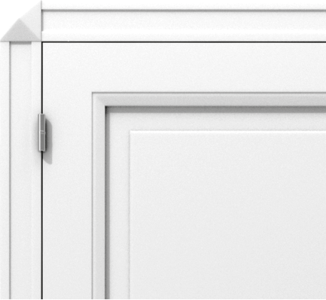 Klasyczne drzwi wewnętrzne z podziałem na dwie płyciny – model K05