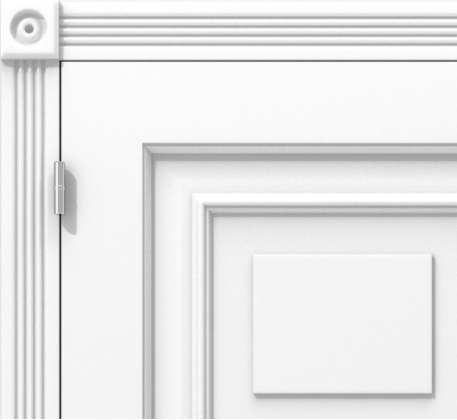 Klasyczne drzwi wewnętrzne z rozbudowaną płyciną – model K16