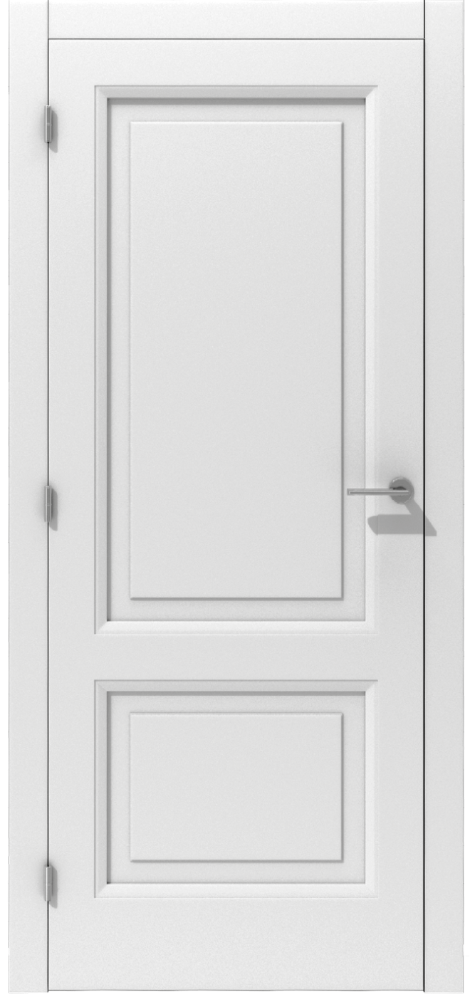 Klasyczne drzwi wewnętrzne z podziałem na dwie płyciny – model K05