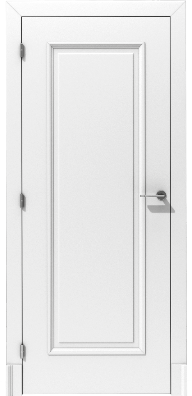 Klasyczne drzwi wewnętrzne z nakładaną ramką i profilowaną ościeżnicą – model K06