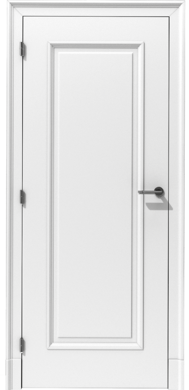 Klasyczne drzwi wewnętrzne z nakładaną ramką i profilowaną ościeżnicą – model K06