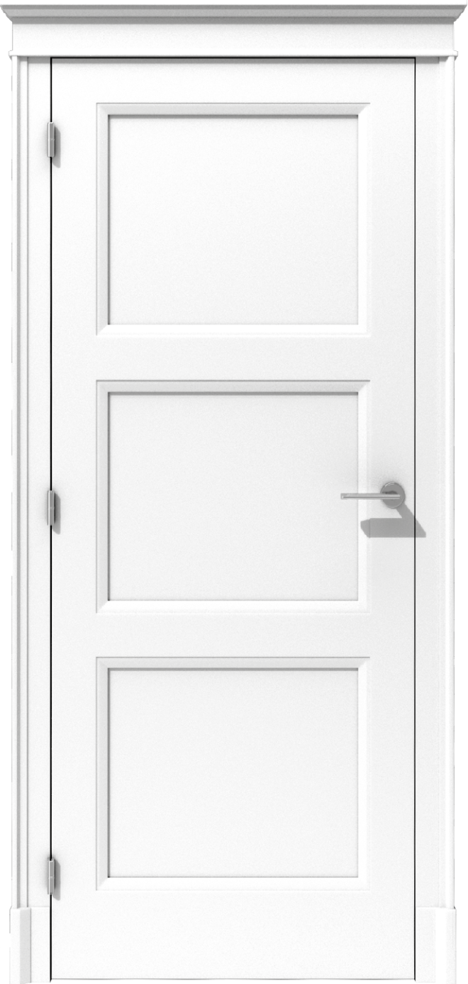 Klasyczne drzwi wewnętrzne z podziałem na trzy płyciny – model K07