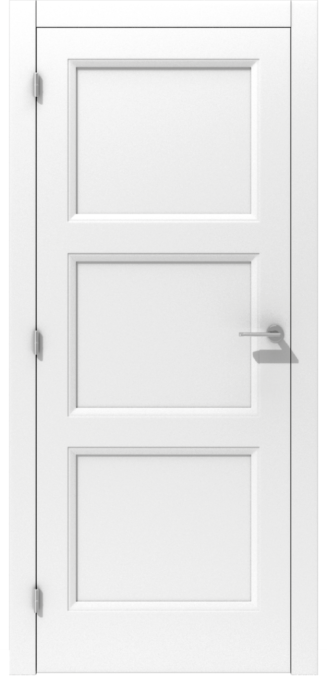 Klasyczne drzwi wewnętrzne z podziałem na trzy płyciny – model K07