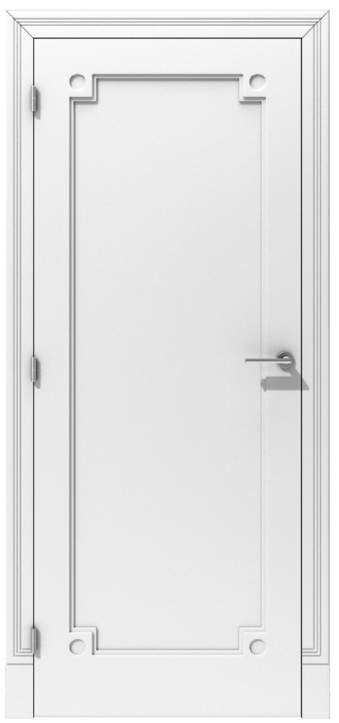 Klasyczne drzwi wewnętrzne z dekoracyjnym detalem  – model K09