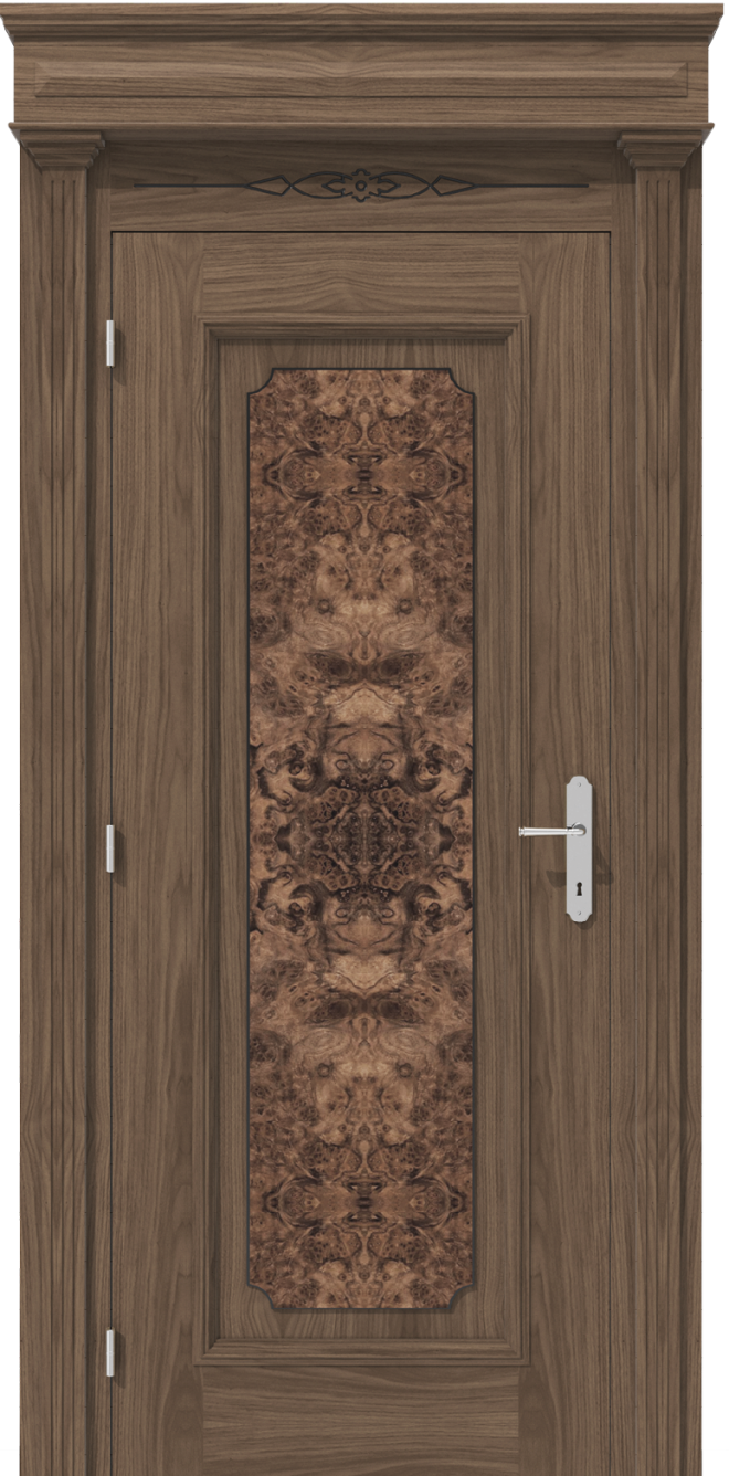 Klasyczne drzwi wewnętrzne z fornirem czeczotowym – model K13