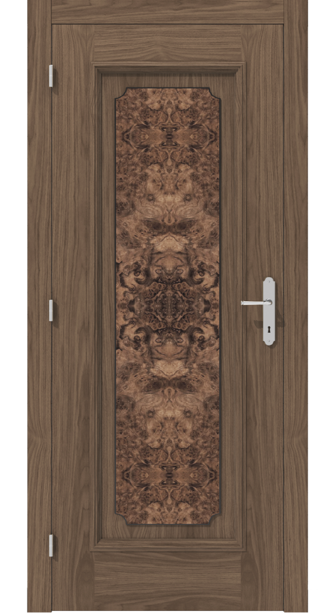Klasyczne drzwi wewnętrzne z fornirem czeczotowym – model K13