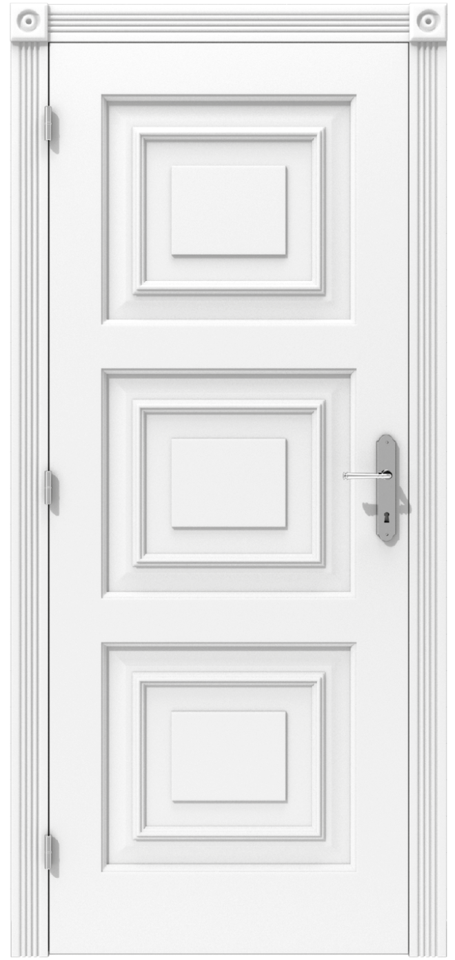 Klasyczne drzwi wewnętrzne z rozbudowaną płyciną – model K16