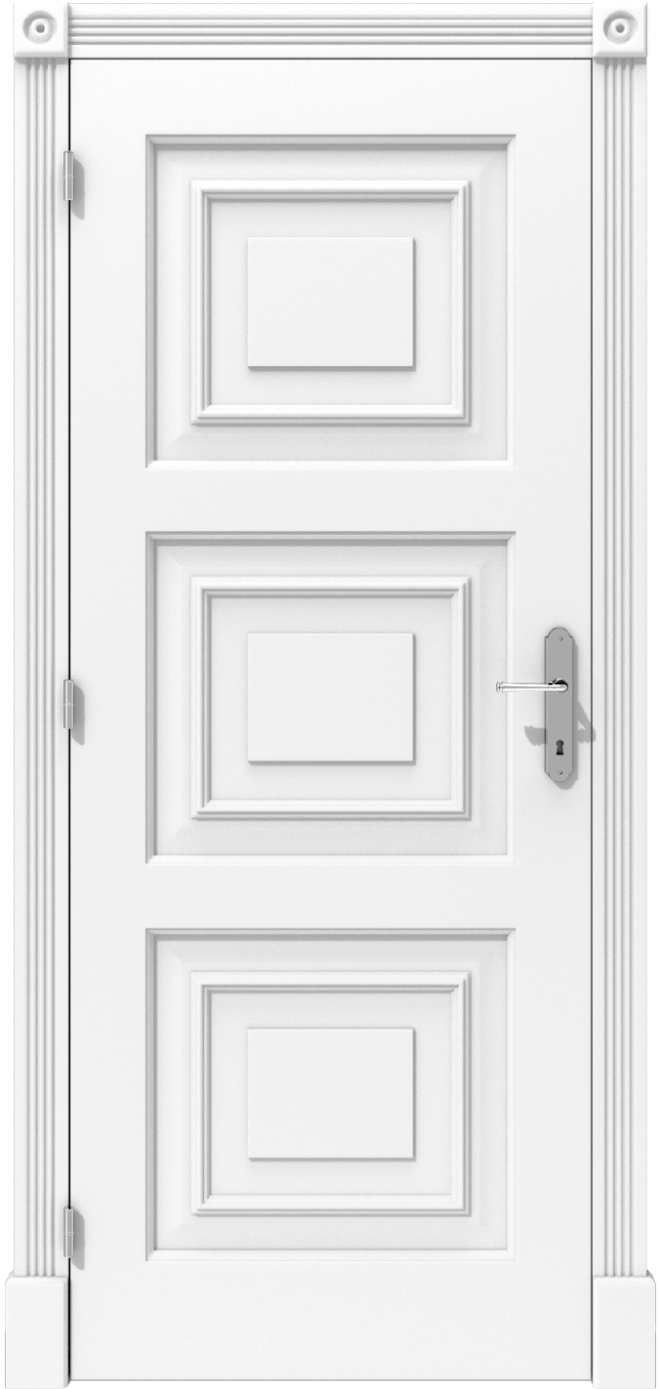 Klasyczne drzwi wewnętrzne z rozbudowaną płyciną – model K16