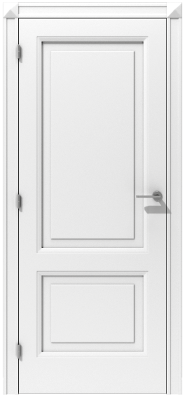 Klasyczne drzwi wewnętrzne z frezowaniami na ościeżnicy – model K03