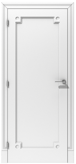 Klasyczne drzwi wewnętrzne z frezowaniami na ościeżnicy – model K03