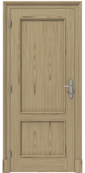 Klasyczne drzwi wewnętrzne z frezowaniami na ościeżnicy – model K03