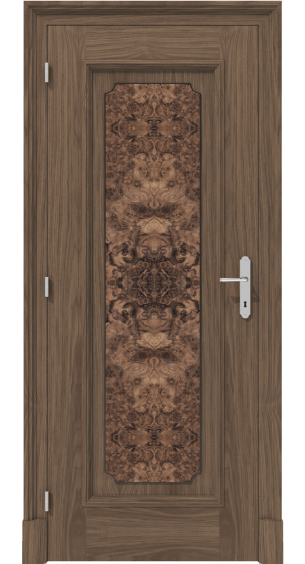 Klasyczne drzwi wewnętrzne z frezowaniami na ościeżnicy – model K03